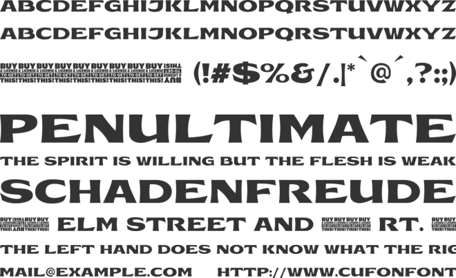 Canture font preview