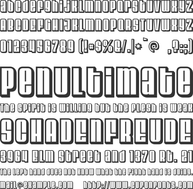 Velvenda font preview