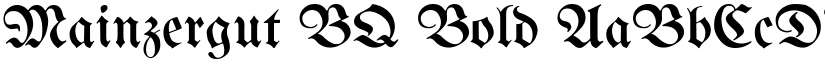 Mainzergut BQ font download