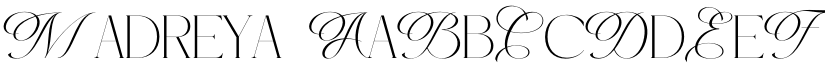 Madreya font
