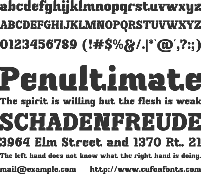 Recilda font preview