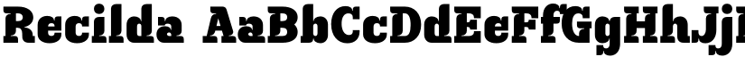 Recilda font