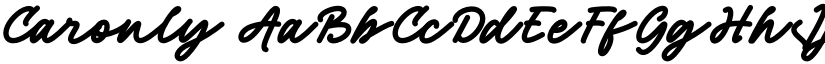 Caronly font