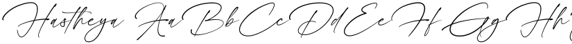Hastheya font