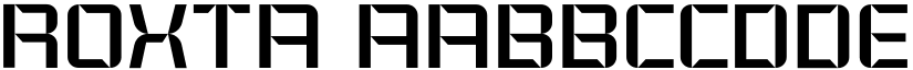 Roxta font