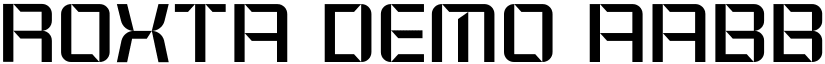Roxta Demo font