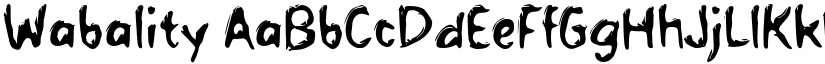 Wabality font