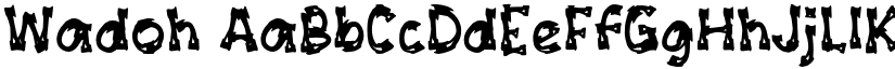 Wadoh font