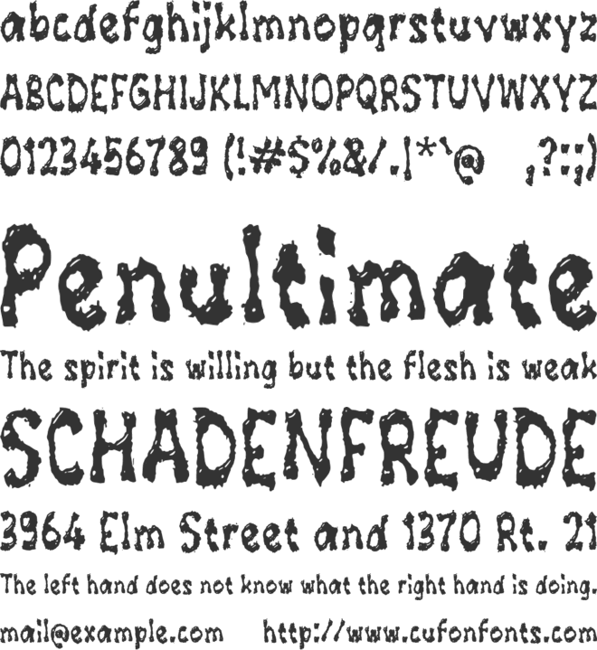 Wadhery font preview