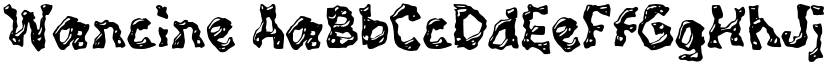 Wancine font