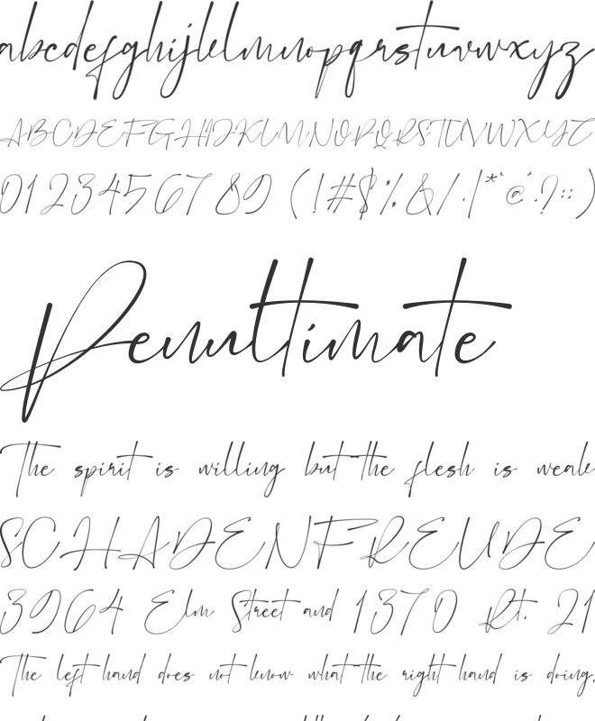 Eilonost font preview