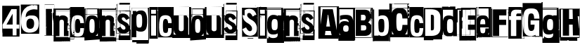 46 Inconspicuous Signs font