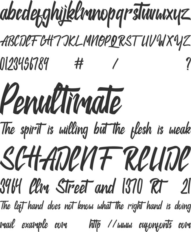 Jackie font preview