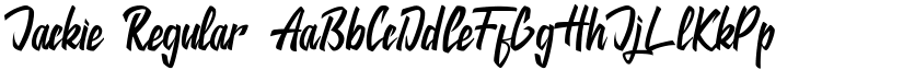 Jackie Regular font