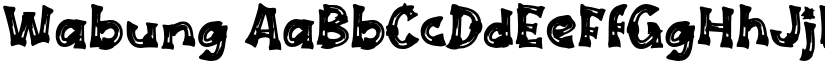 Wabung font