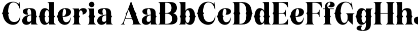 Caderia font