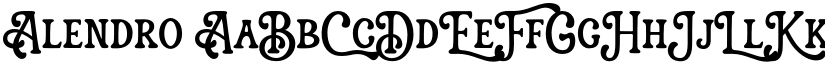 Alendro font