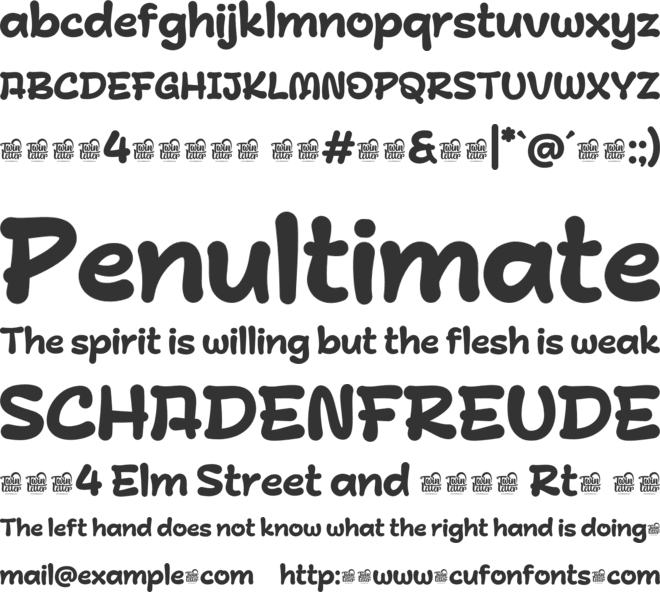 Mini Koor Trial font preview