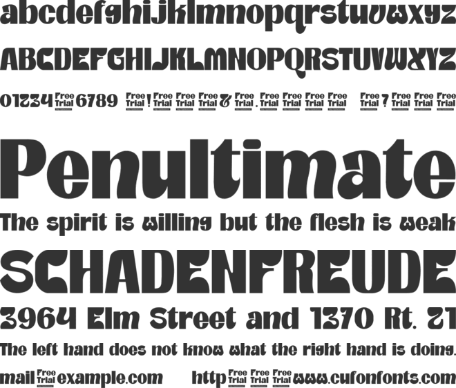 Brikenbold font preview