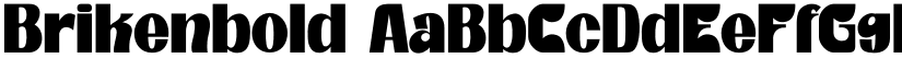Brikenbold font