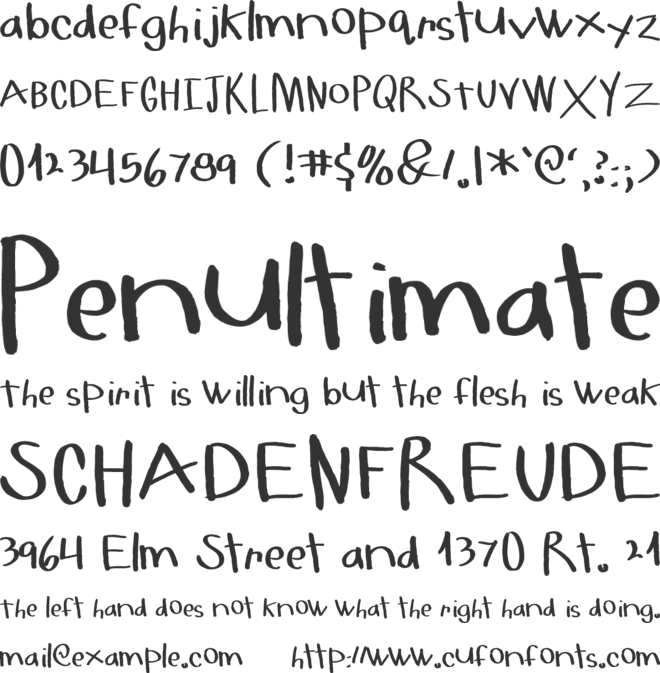 HelloMilkMoney font preview