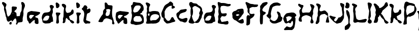 Wadikit font