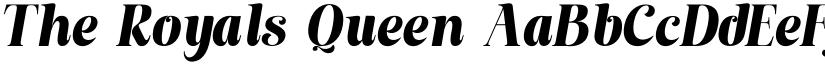 The Royals Queen font