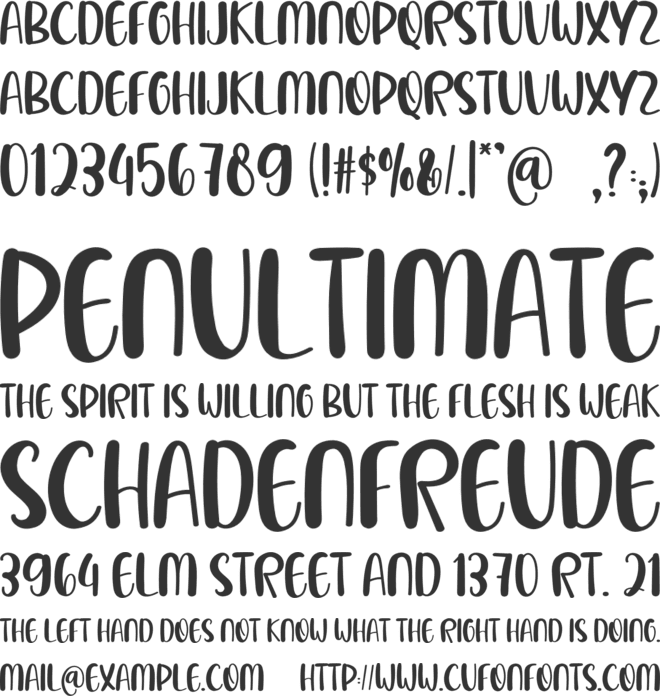 Beautiful Holiday font preview