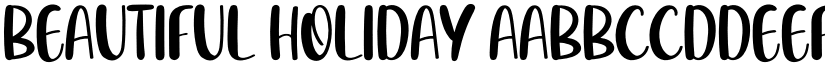 Beautiful Holiday font