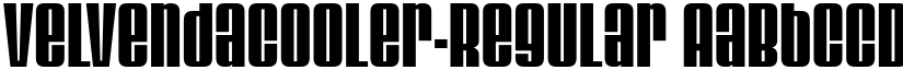 VelvendaCooler-Regular font
