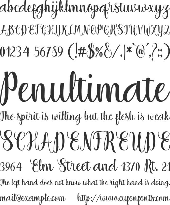 Thatch font preview