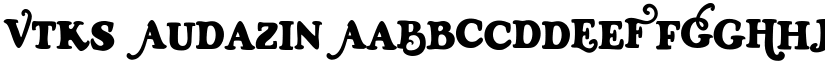 Vtks-Audazin font