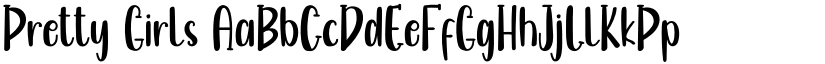 Pretty Girls font
