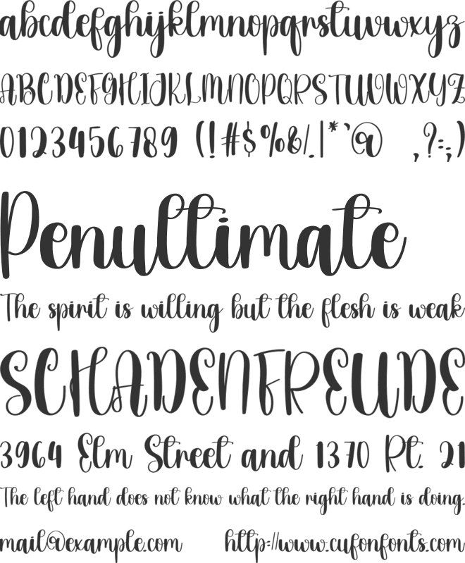 Smart Baby font preview