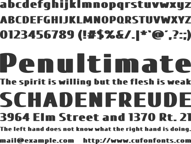 Cuprum Round font preview