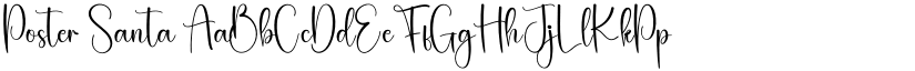 Poster Santa font