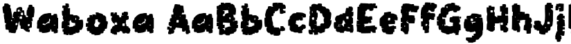 Waboxa font