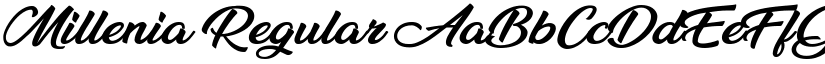 Millenia Regular font