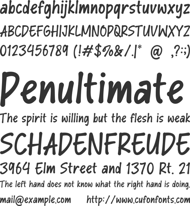 Jhon Back font preview