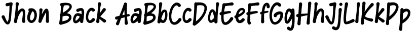 Jhon Back font