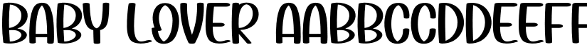 Baby Lover font
