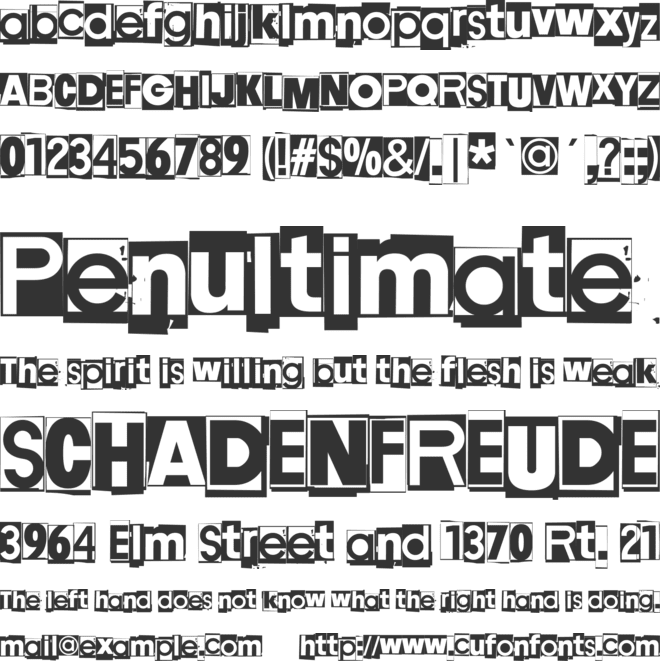 Droz Yek Whoa Zhi font preview