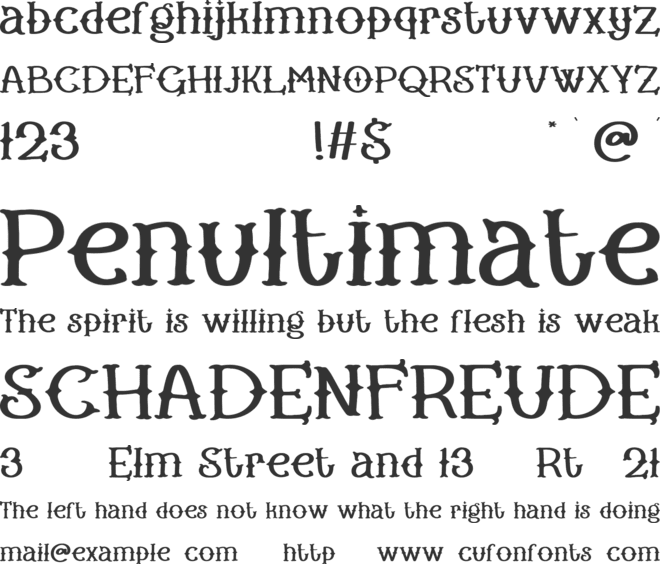 Ghost Scribe font preview