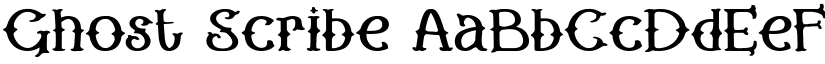 Ghost Scribe font