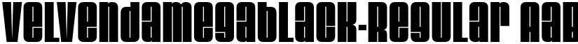 VelvendaMegablack-Regular font