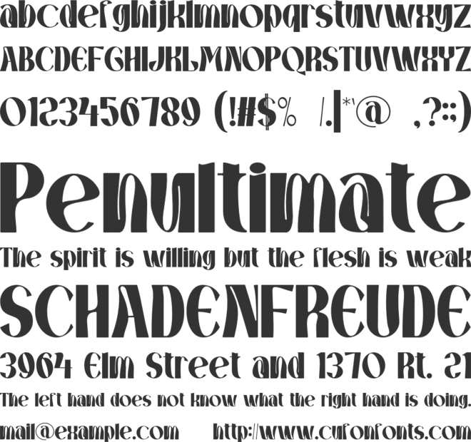 GRADIOO font preview