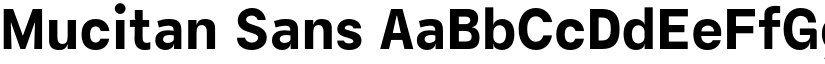 Mucitan Sans font