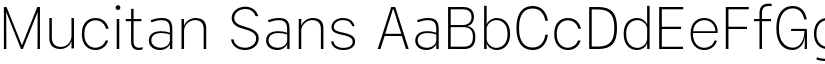 Mucitan Sans font