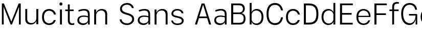 Mucitan Sans font