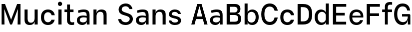Mucitan Sans font